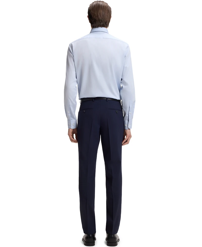 Boss by Hugo Men's Easy-Iron Stretch-Cotton Dobby Regular-Fit Dress Shirt