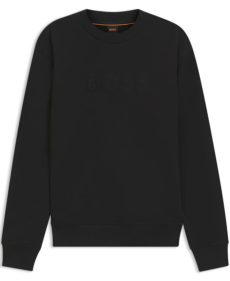 Boss by Hugo Men's Cotton Terry Relaxed-Fit Sweatshirt