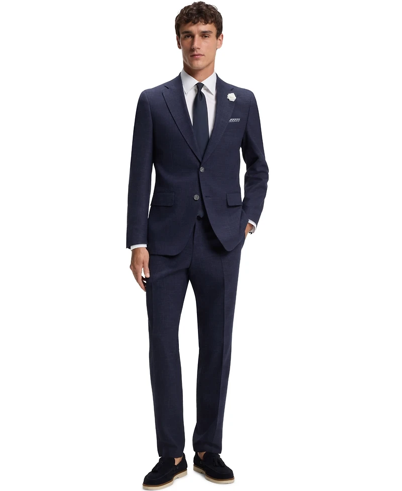 Boss by Hugo Men's Melange Stretch Slim-Fit Pants