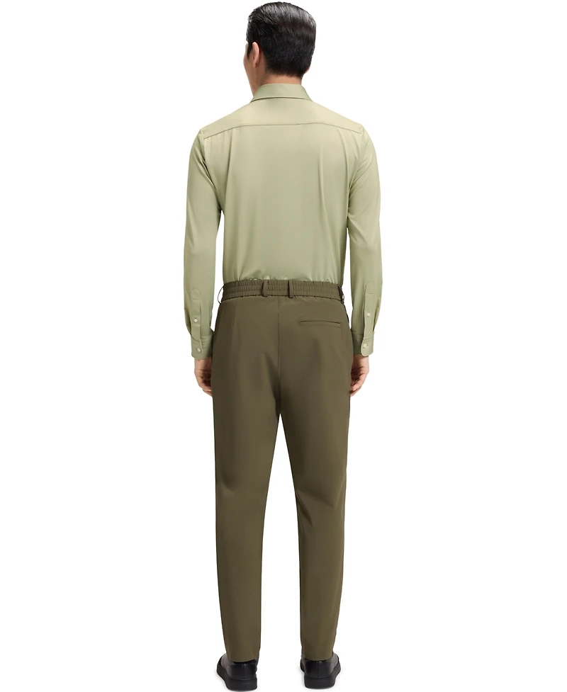 Boss by Hugo Men's Structured Performance-Stretch Slim-Fit Dress Shirt