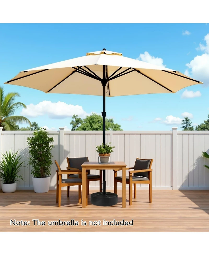 Gouun Fillable Patio Umbrella Base with 88 lb Capacity