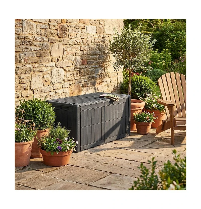 Gouun 120 Gallon Waterproof Lockable Outdoor Deck Box