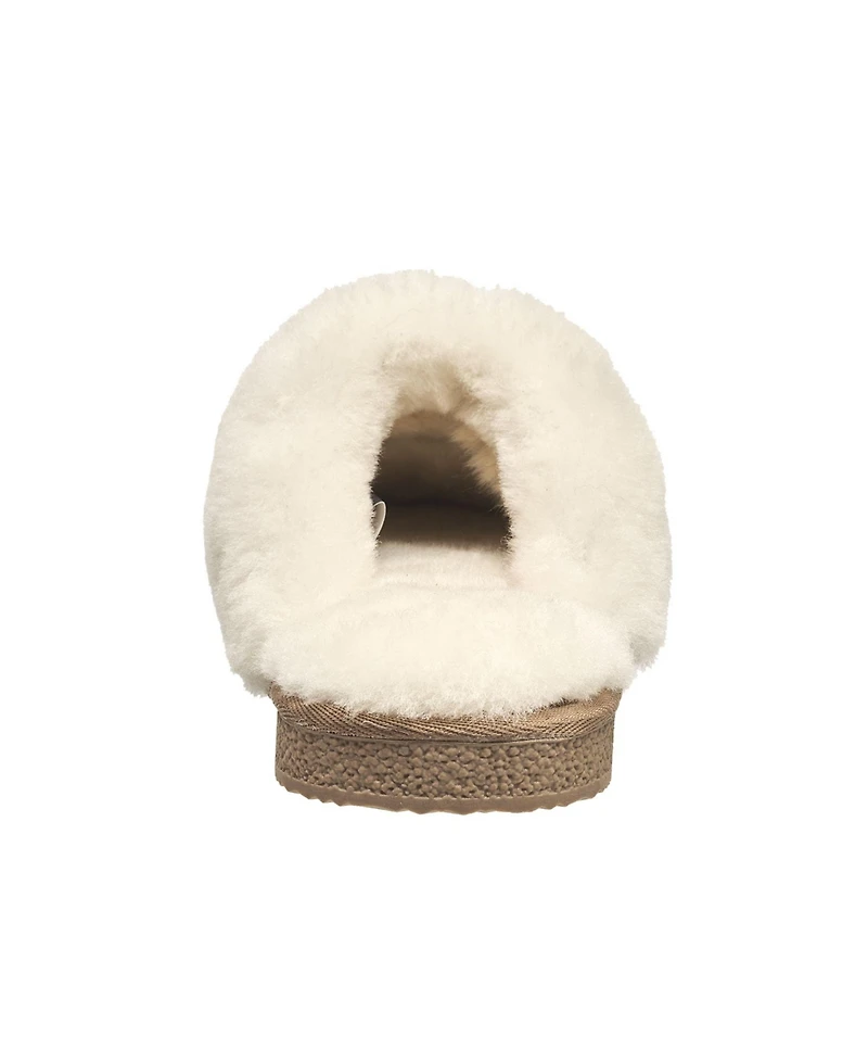 French Connection Women's Sheepskin Scuff Slate