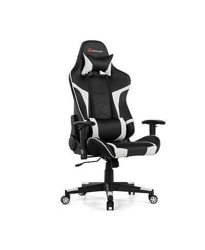 Gouun Reclining Swivel Massage Gaming Chair with Lumbar Support