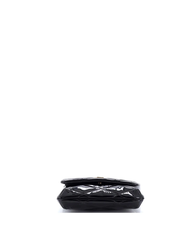 Pre-Owned Saint Laurent Le 57 Shoulder Bag Quilted Patent