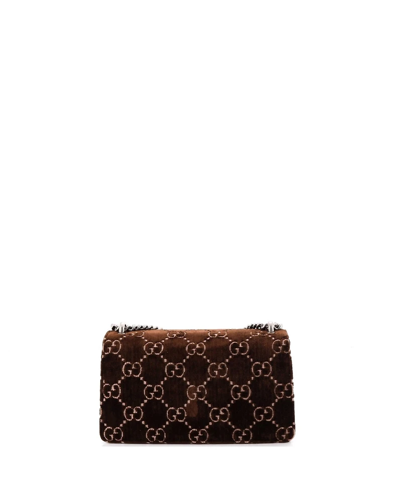 Pre-Owned Gucci Mini Dionysus Bag Gg Velvet