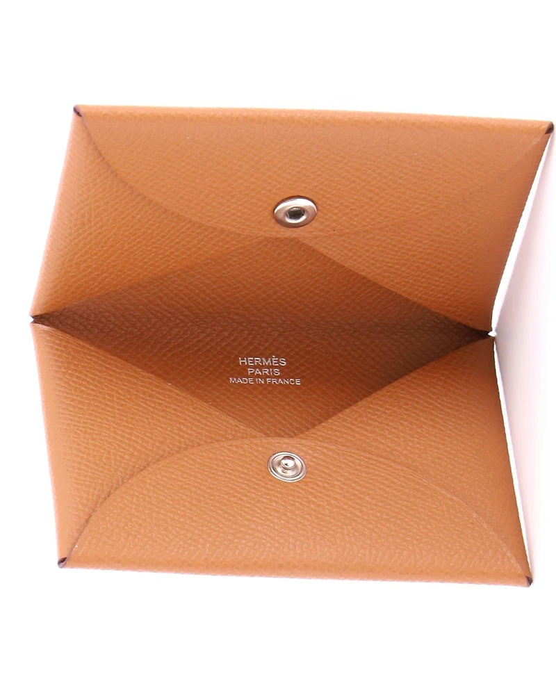 Pre-Owned HERMES Calvi Card Holder Epsom