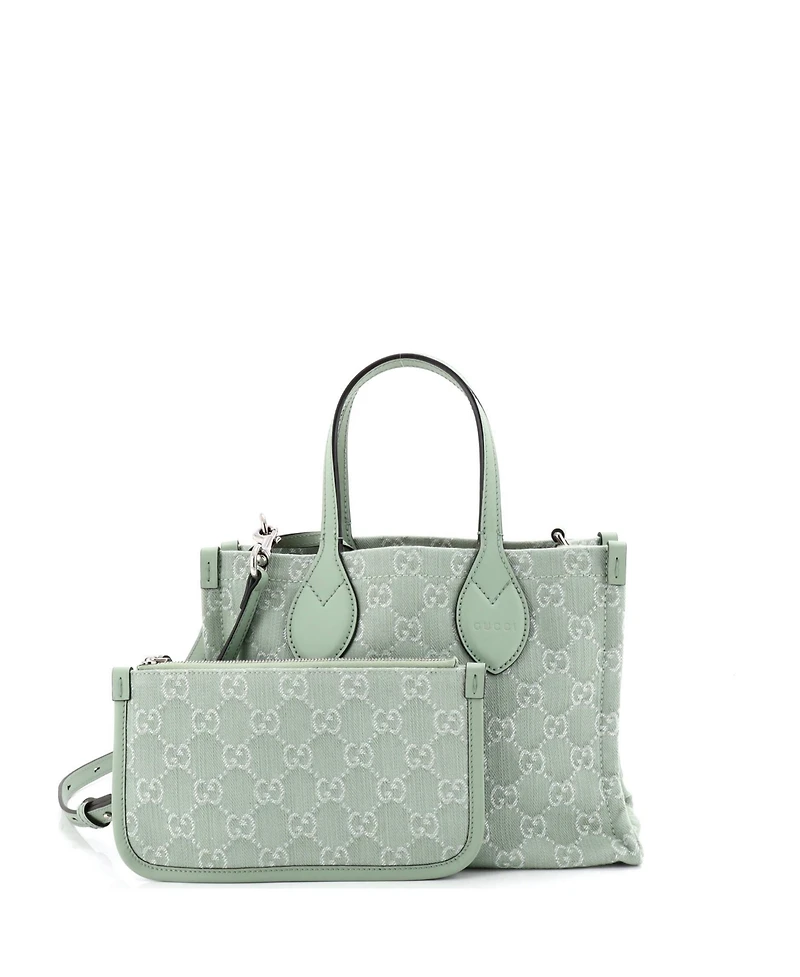 Pre-Owned Gucci Ophidia Shopper Tote Gg Denim