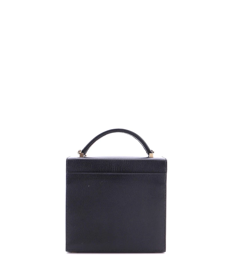 Pre-Owned HERMES Cinhetic Top Handle Bag Chevre Chamkila