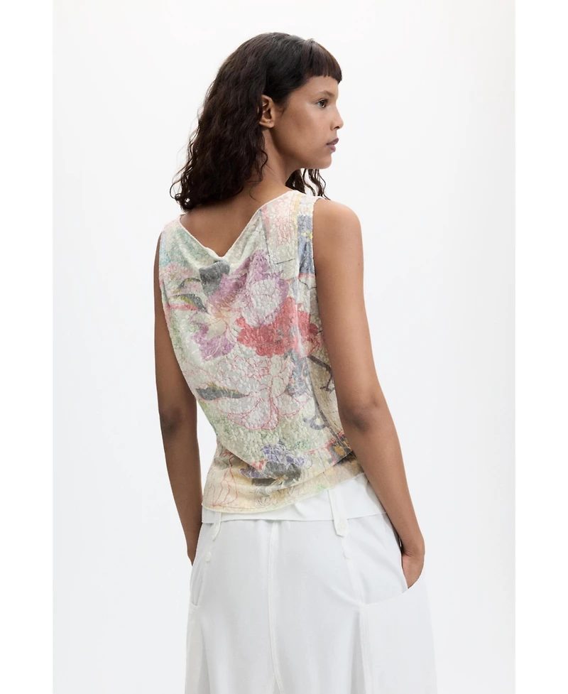Desigual Women's Printed sleeveless t-shirt