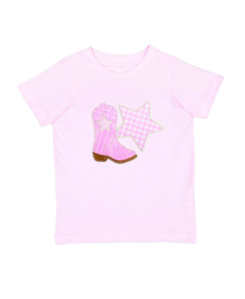 Sweet Wink Big Girls 10-12 Bandana Cowgirl Patch Western Short Sleeve T-Shirt