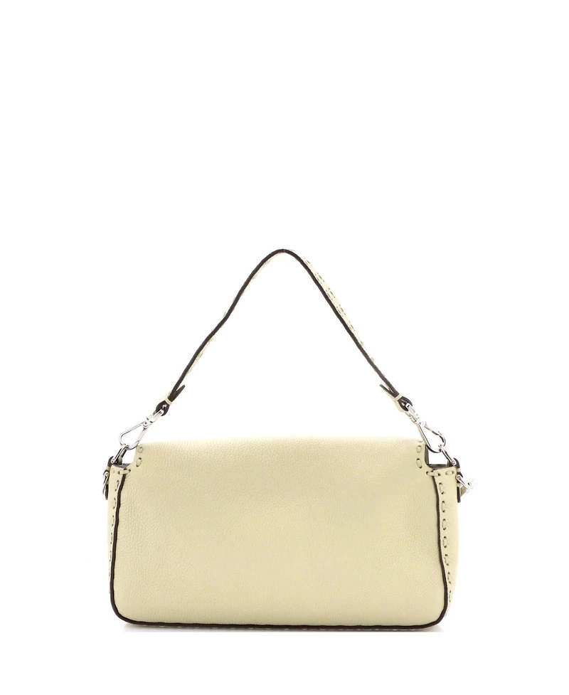 Pre-Owned Fendi Medium Selleria Baguette Nm Bag Leather