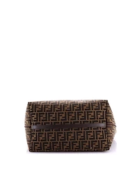 Pre-Owned Fendi Medium Reversible Roll Tote Pequin and Zucca Canvas