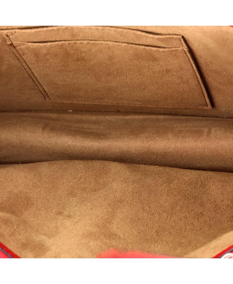 Pre-Owned Gucci Medium Convertible Gusset Tote Arabesque Gg Coated Canvas with Leather