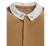 Polo Ralph Lauren Baby Boys' Embroidered Velour Footed Coverall