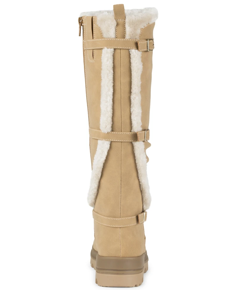Baretraps Women's Navia Zipper Tall Round Toe Boots