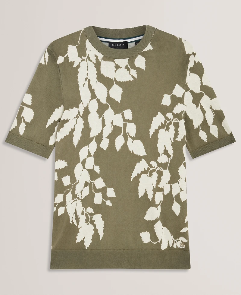 Ted Baker Men's Alddat Leaf Knitted T-Shirt