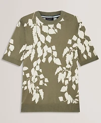 Ted Baker Men's Alddat Leaf Knitted T-Shirt