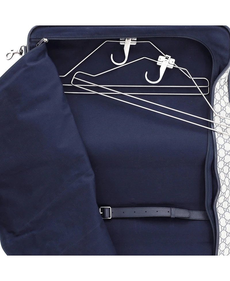 Pre-Owned Gucci Savoy Web Garment Bag Gg Coated Canvas
