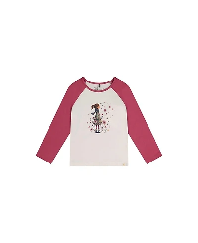Deux par Toddler Girls 2T- 5T Raglan Organic Cotton T-Shirt