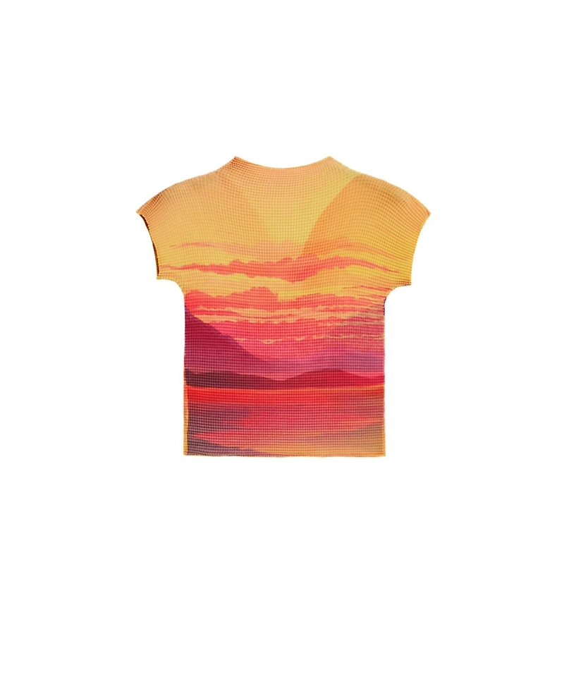 Desigual Women's Short-Sleeved High Neck Blouse