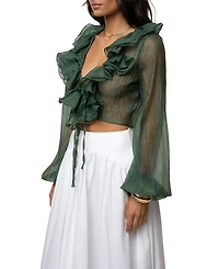 Jluxlabel Women's Delilah Ruffled Top