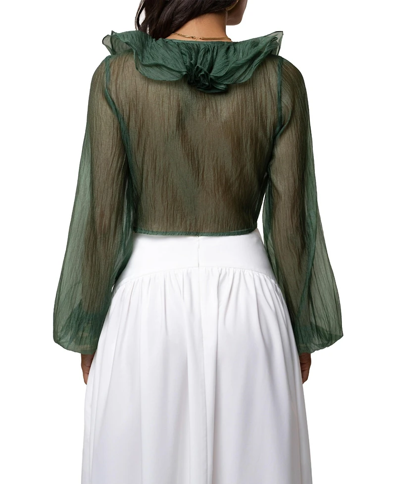 Jluxlabel Women's Delilah Ruffled Top