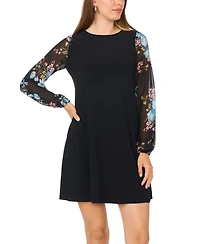 Msk Women's Crew Neck Dress