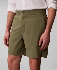 Calvin Klein Men's Straight Seersucker Elastic 7" Shorts