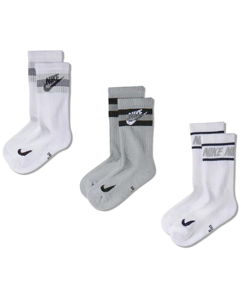 Nike Everyday Kids' Cushioned Crew Socks, 6-Pack