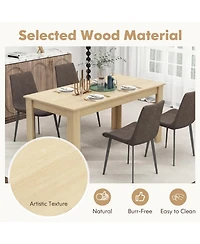 Slickblue Modern Rectangular Kitchen Table for Dining Room and Everyday Meals