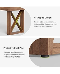 Tribesigns Computer Desk,Simple Thick Appearance,Study Gaming Writing Workstation Executive Office Desk for Home,Study Room,Office