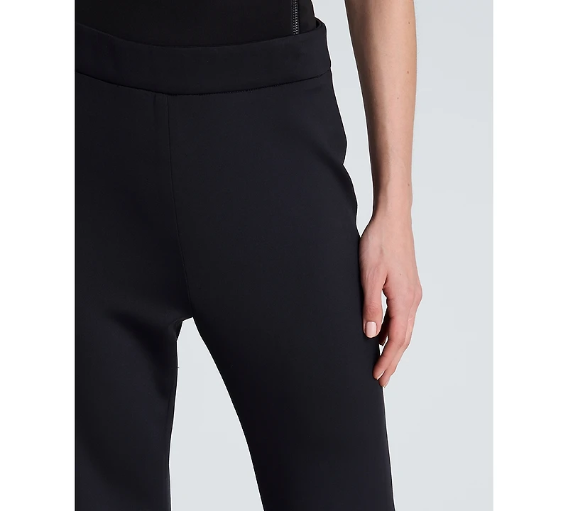 Kenneth Cole Women's High-Rise Zip-Back Flare Pants