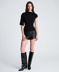 Kenneth Cole Women's Asymmetrical Draped Knit Sweater