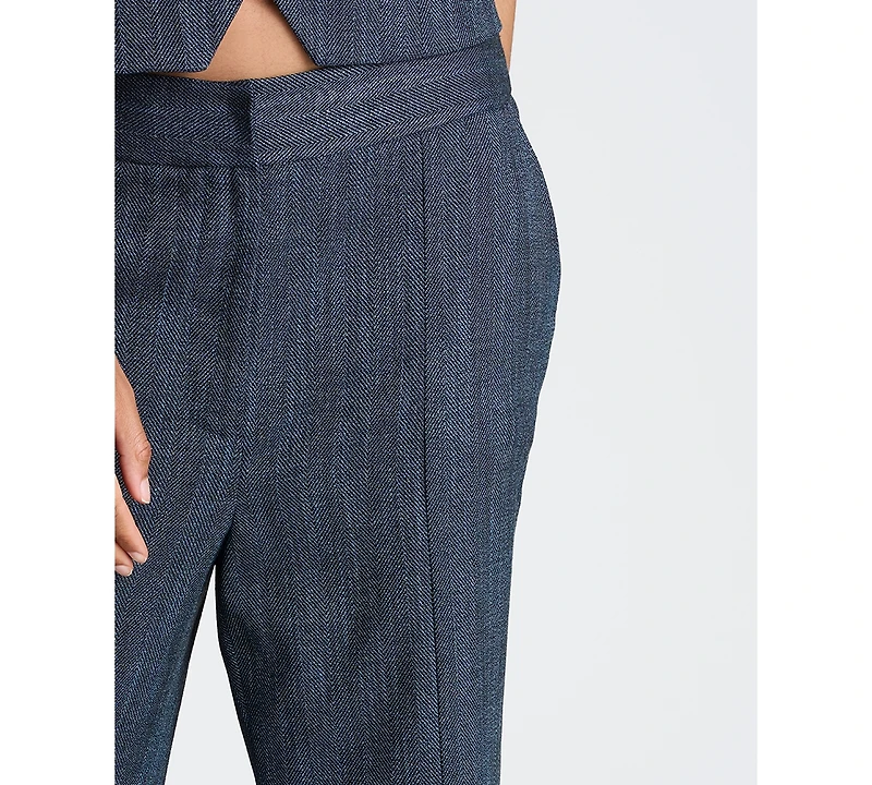 Kenneth Cole Women's High-Rise Slit Flare Pants