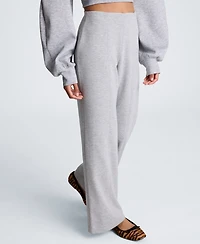 Kenneth Cole Women's High-Rise Hollywood-Waist Wide-Leg Pants