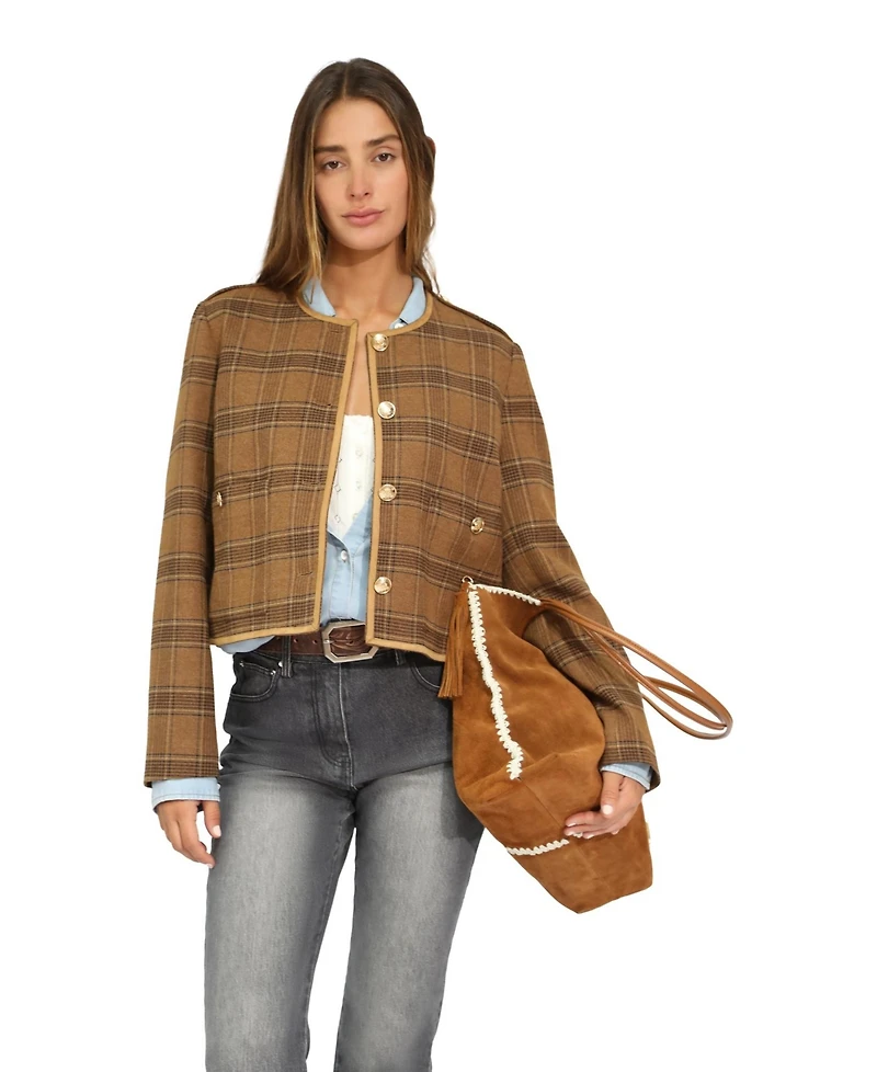 Belle & Bloom Women's Dynasty Boxy Paisley Jacket