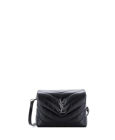 Pre-Owned Saint Laurent Toy Loulou Shoulder Bag Matelasse Chevron Leather