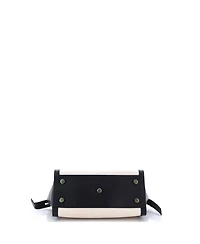 Pre-Owned Saint Laurent Baby Monogram Cabas Downtown Leather and Canvas
