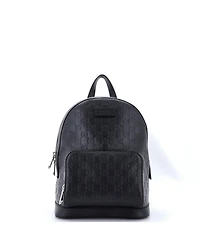 Pre-Owned Gucci Small Signature Pocket Backpack Guccissima Leather