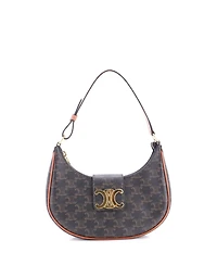 Pre-Owned Celine Ava Triomphe Bag Triomphe Coated Canvas