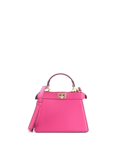 Pre-Owned Fendi Petite Peekaboo ISeeU Bag Leather