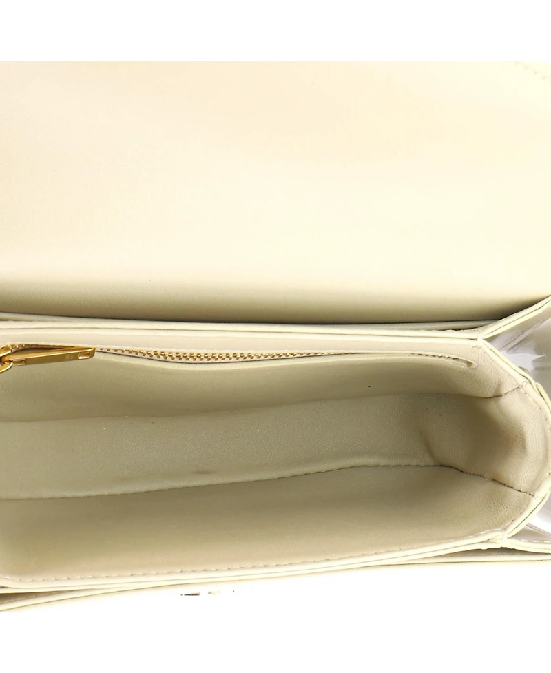 Pre-Owned Celine Triomphe Besace Clea Chain Flap Bag Leather