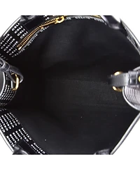 Pre-Owned Celine Small Vertical Cabas Tote All Over Logo Print Leather