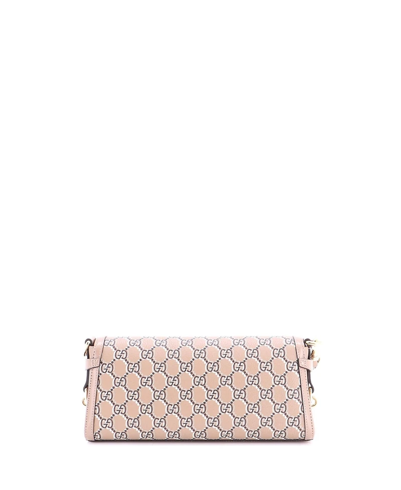 Pre-Owned Gucci Small Luce Shoulder Bag Optical Gg Printed Leather