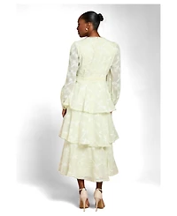 Coast Women's Long Sleeve Lace Midi Dress