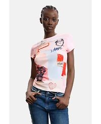 Desigual Women's Printed T-shirt 100% cotton
