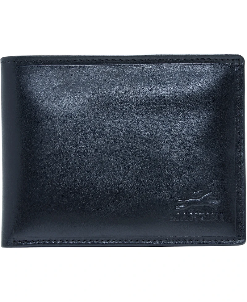 Men's Mancini Boulder Collection Rfid Secure Billfold with Removable Center Wing Passcase
