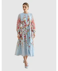 Hobbs London Liberty Silk Midi Dress