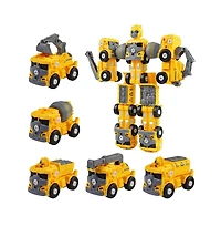 Cowin 5-in-1 Take Apart Car Toys, Diy Engineering Construction Truck Toy Vehicle Kids Building Educational Toy Gift for Age 3-8 Year Old Boys